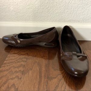 Gently used brown Cole Haan Nike Air flats
